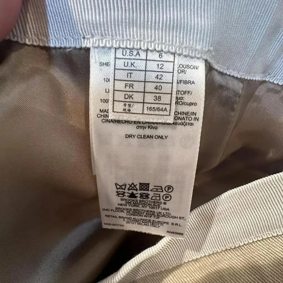 Brooks Brothers Linen Pencil Skirt SIZE 6 - Picture 3 of 8